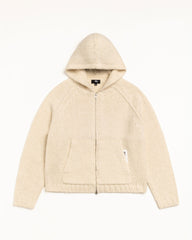 CHUNKY KNIT ZIP HOODIE