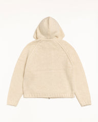 CHUNKY KNIT ZIP HOODIE