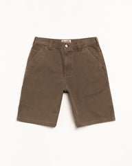 WASHED CANVAS WORK SHORT