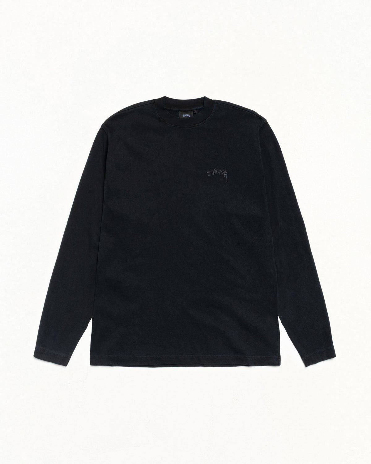 DYED LS MOCK NECK TEE