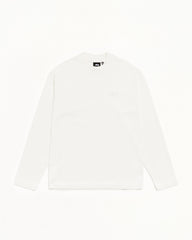 DYED LS MOCK NECK TEE