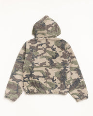 WORK JACKET CAMO CANVAS NEEDLEPUNCH