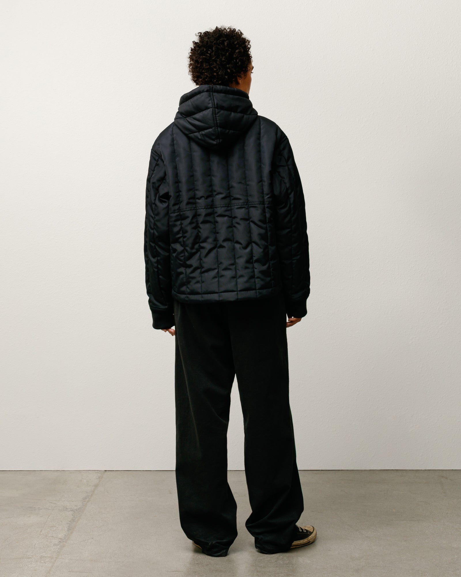 QUILTED NYLON WORK JACKET