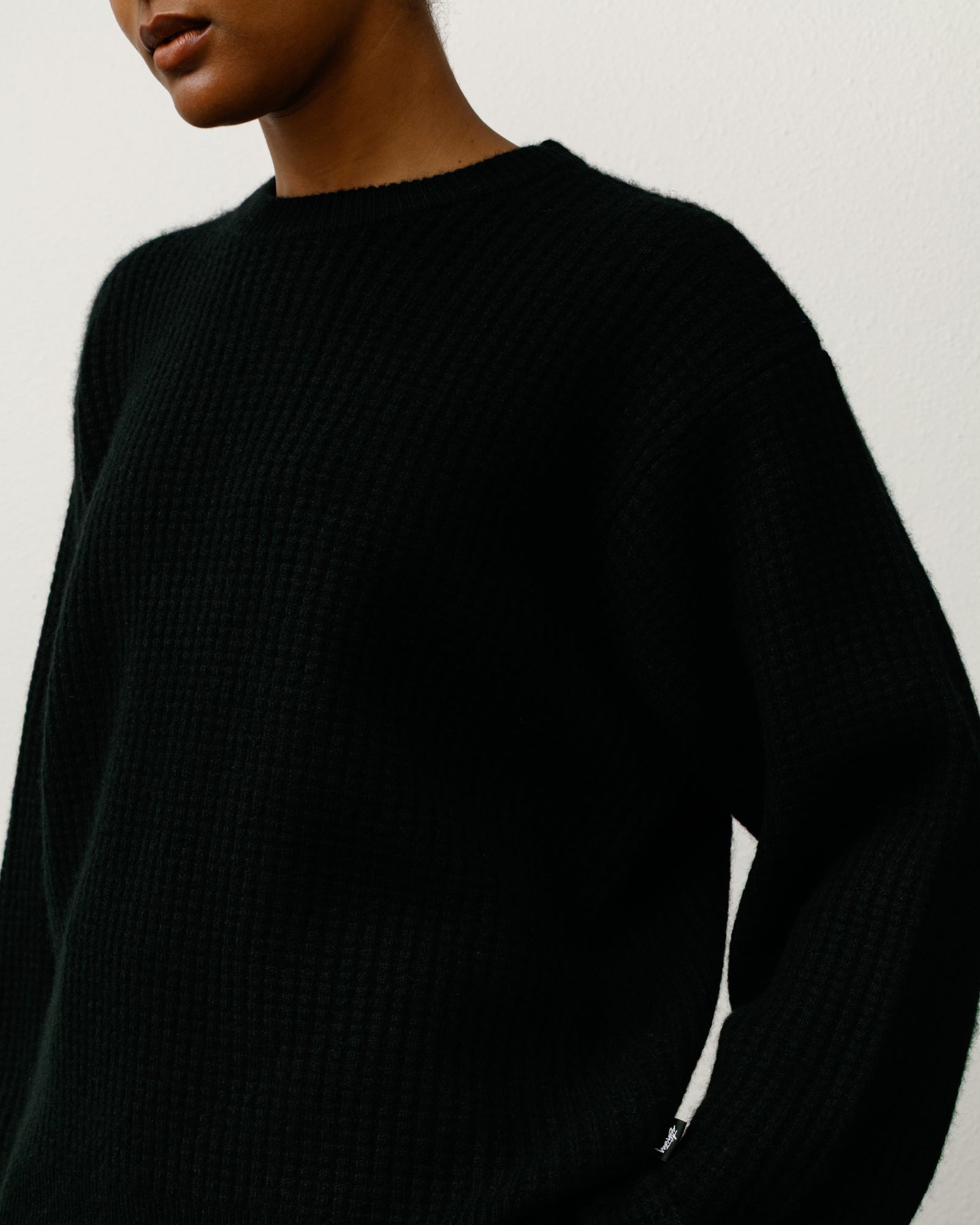 WAFFLE CASHMERE SWEATER