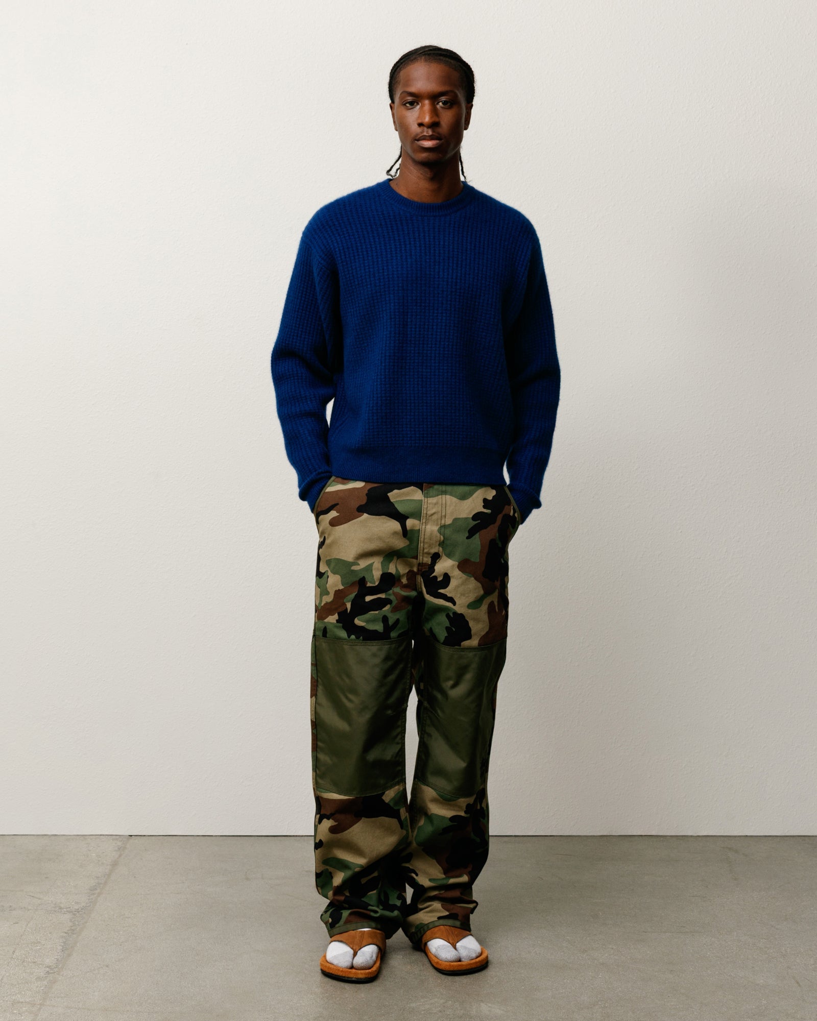 WAFFLE CASHMERE SWEATER