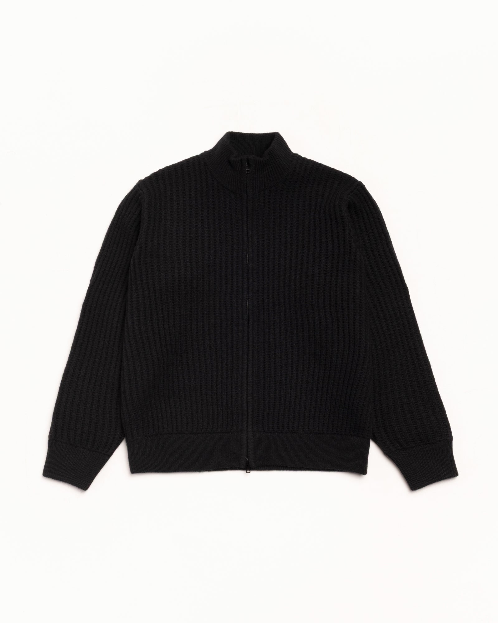 LAMBS WOOL ZIP SWEATER