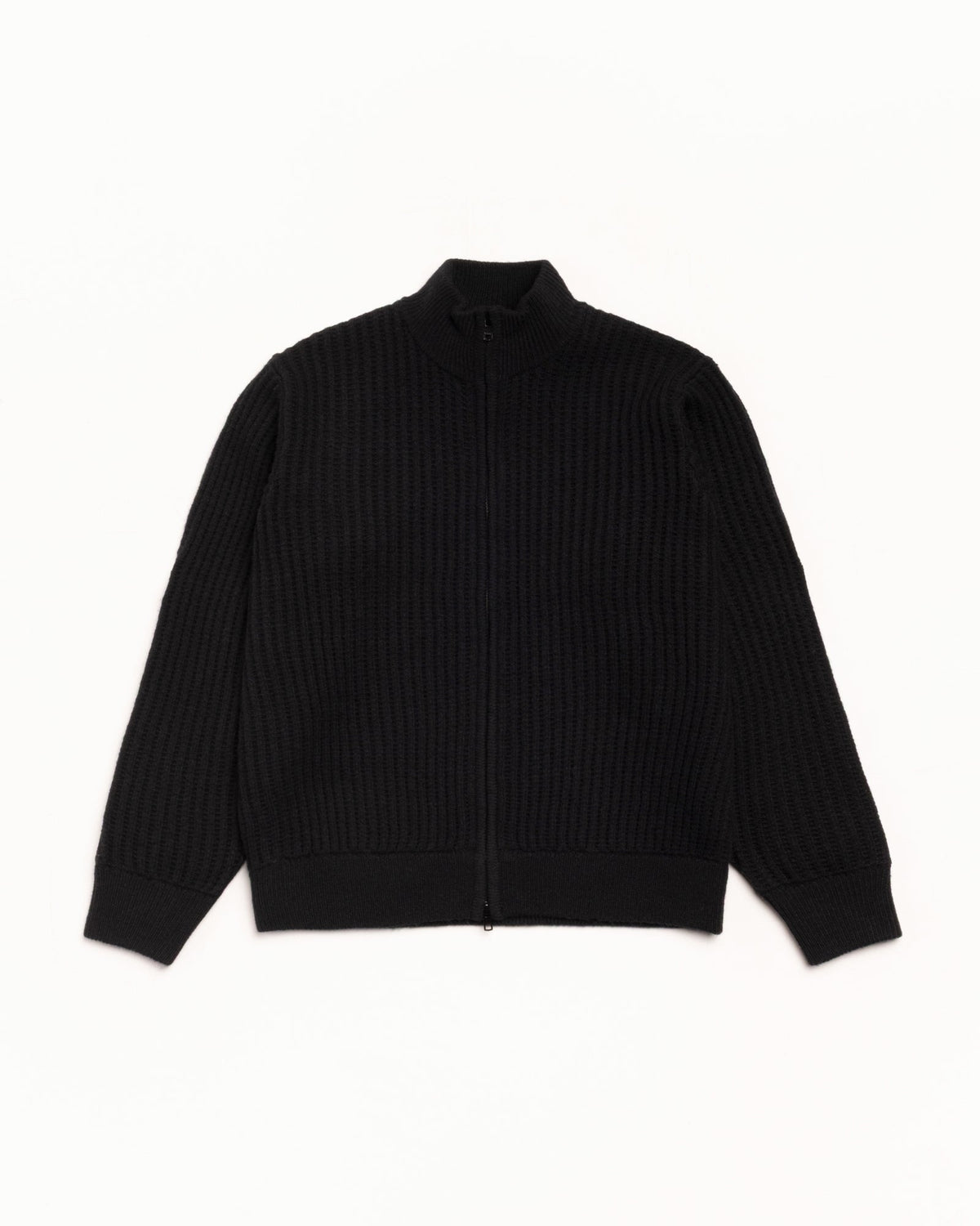 LAMBS WOOL ZIP SWEATER