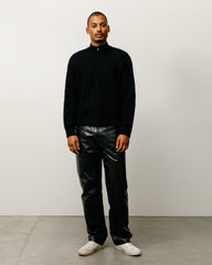 LAMBS WOOL ZIP SWEATER