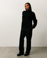 LAMBS WOOL ZIP SWEATER