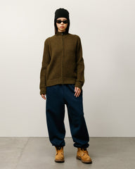 LAMBS WOOL ZIP SWEATER