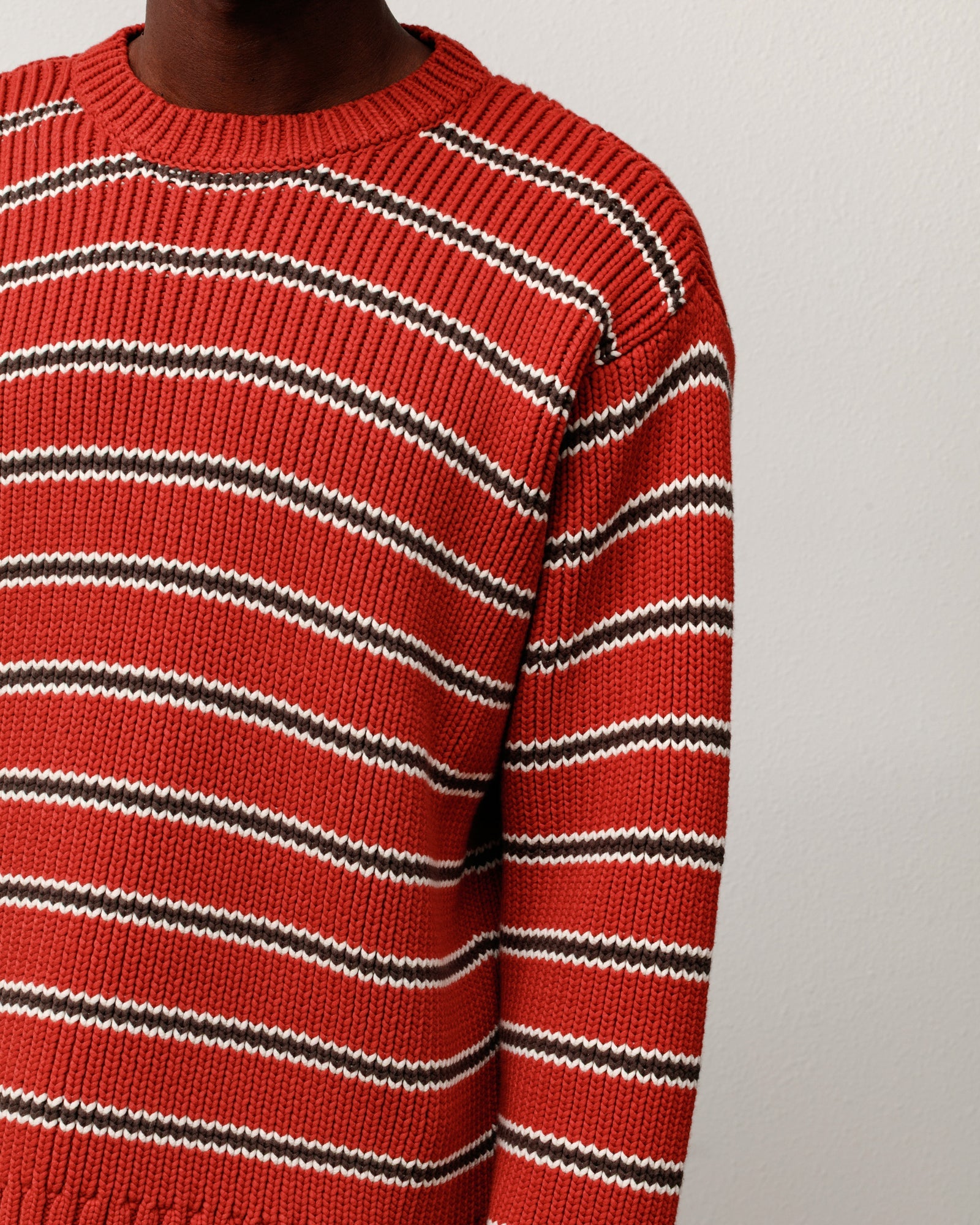 CHUNKY COTTON STRIPE SWEATER