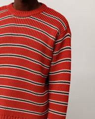 CHUNKY COTTON STRIPE SWEATER