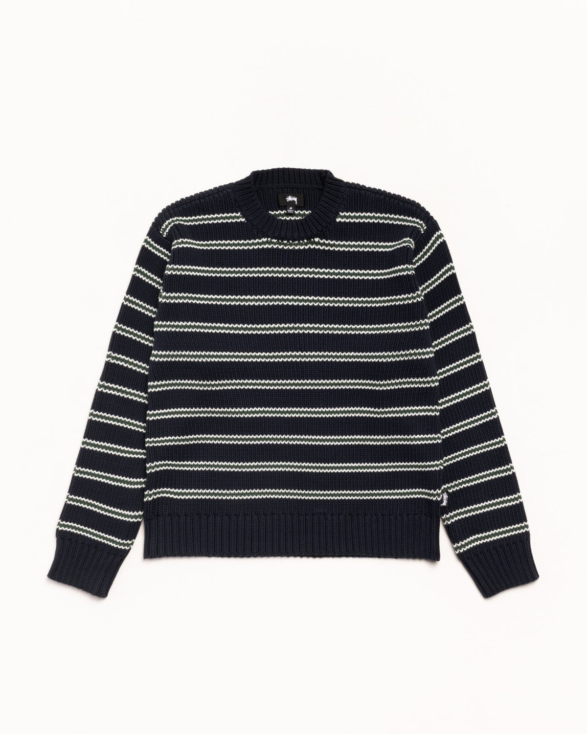 CHUNKY COTTON STRIPE SWEATER
