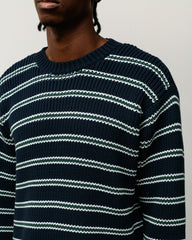 CHUNKY COTTON STRIPE SWEATER