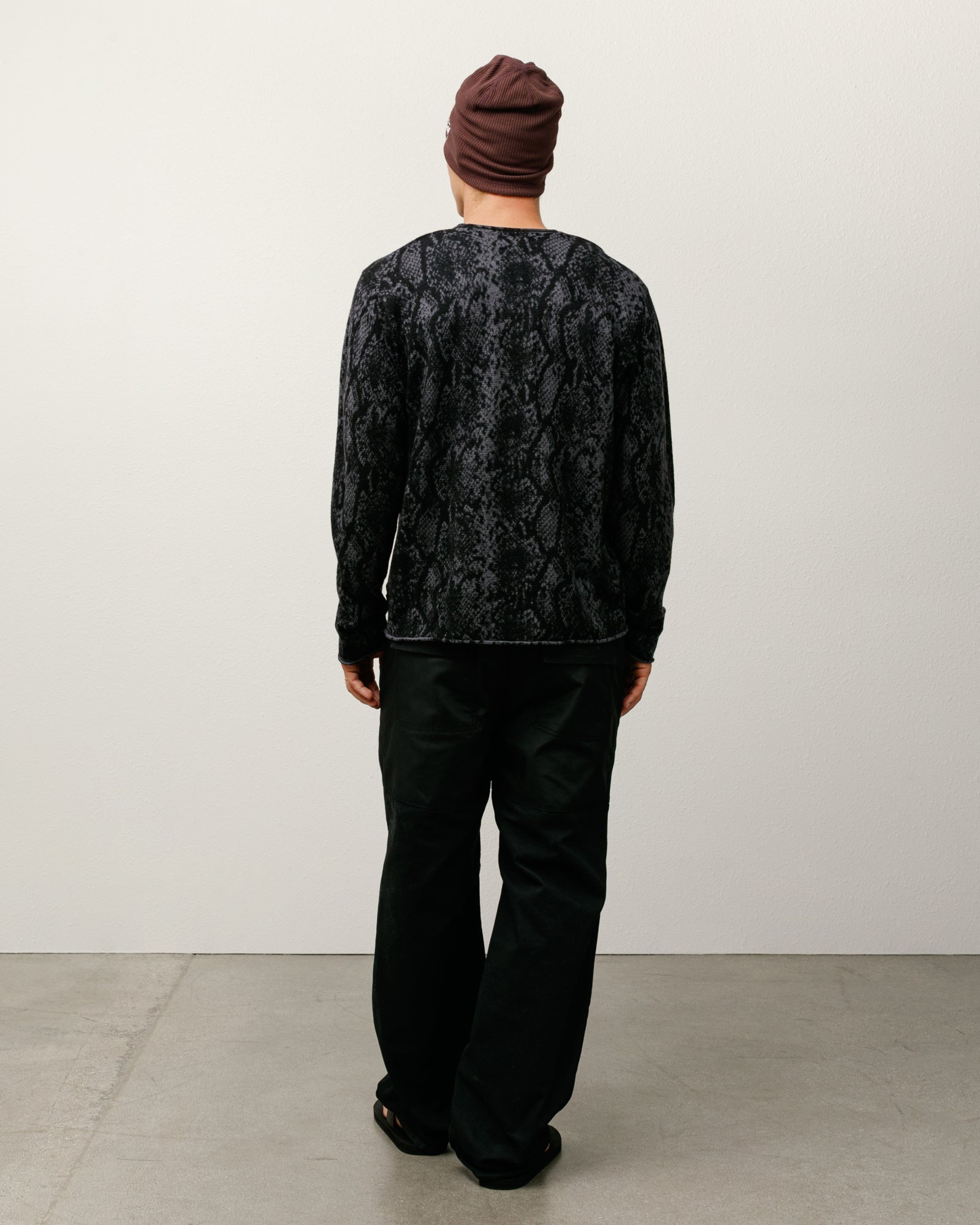 PYTHON FINE WOOL SWEATER