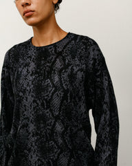 PYTHON FINE WOOL SWEATER