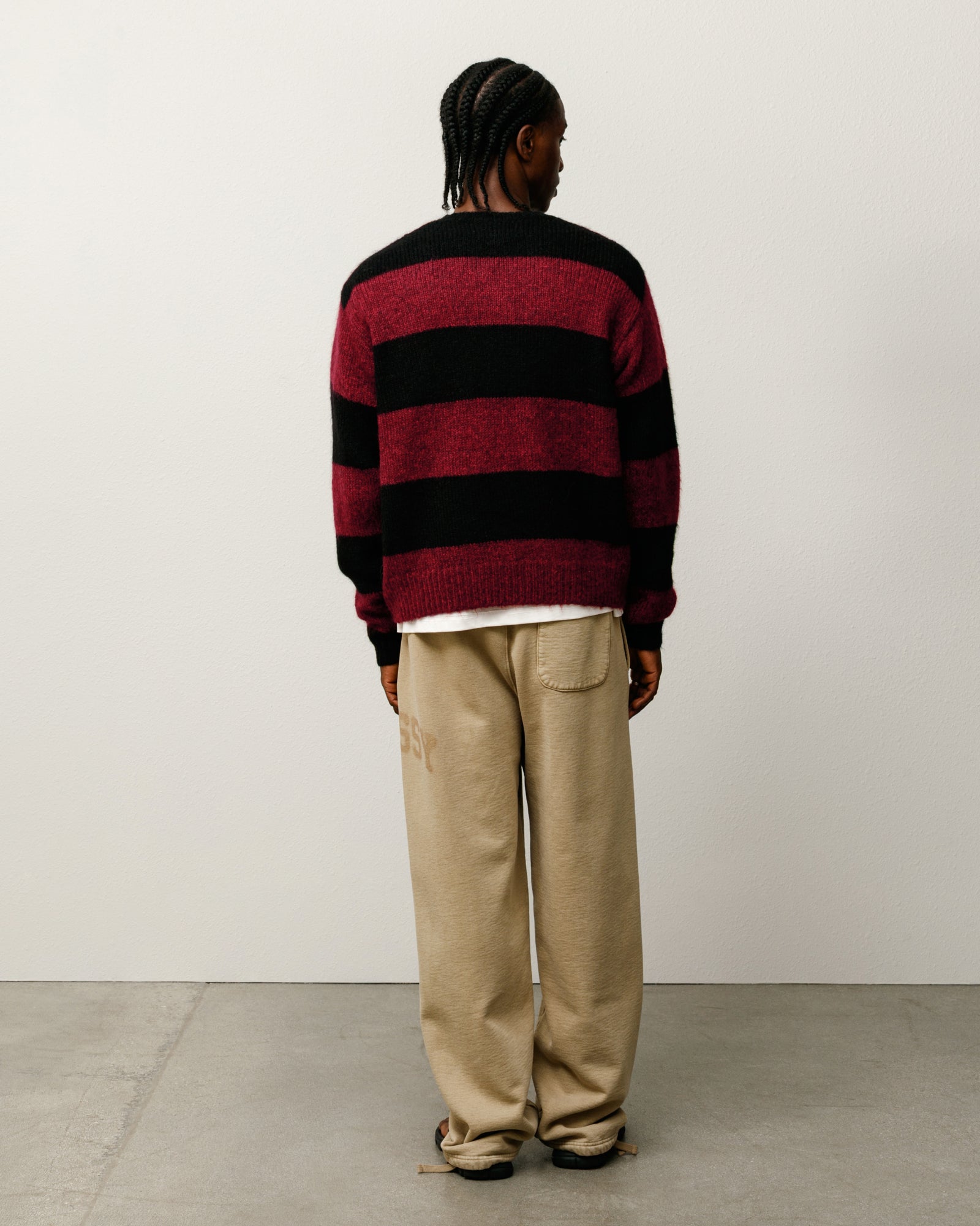 MOHAIR STRIPE SWEATER