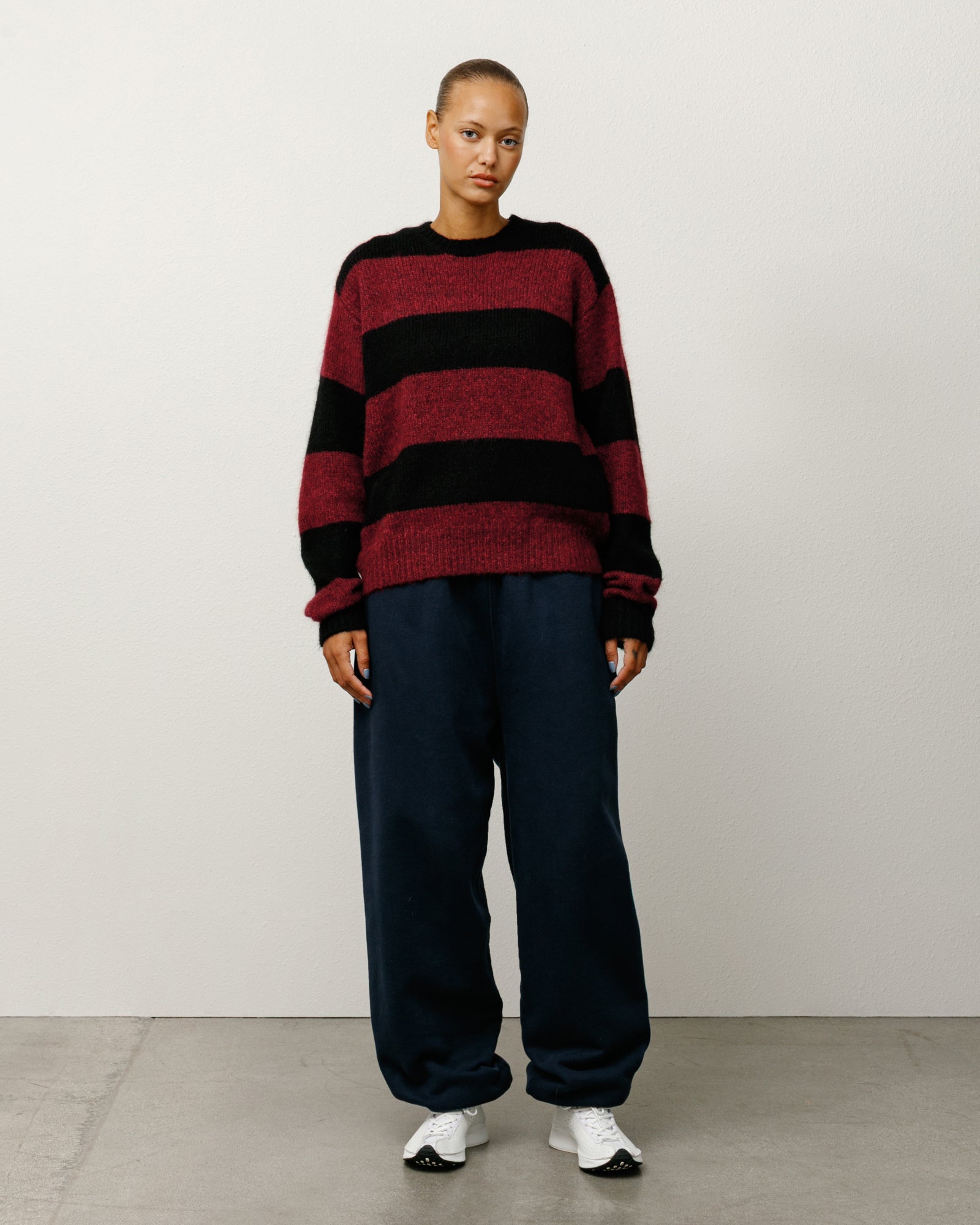 MOHAIR STRIPE SWEATER