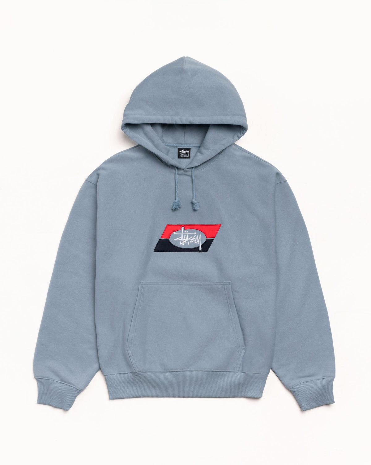 DOUBLE STRIPE EMBROIDERED HOODIE