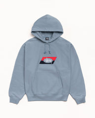 DOUBLE STRIPE EMBROIDERED HOODIE