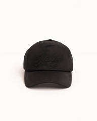 WAXED CURSIVE STITCH SNAPBACK TRUCKER