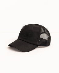 WAXED CURSIVE STITCH SNAPBACK TRUCKER