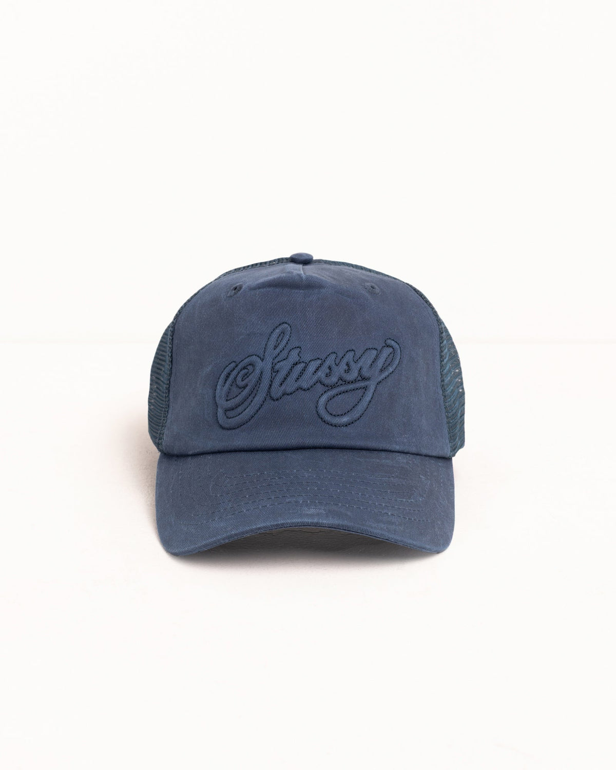WAXED CURSIVE STITCH SNAPBACK TRUCKER