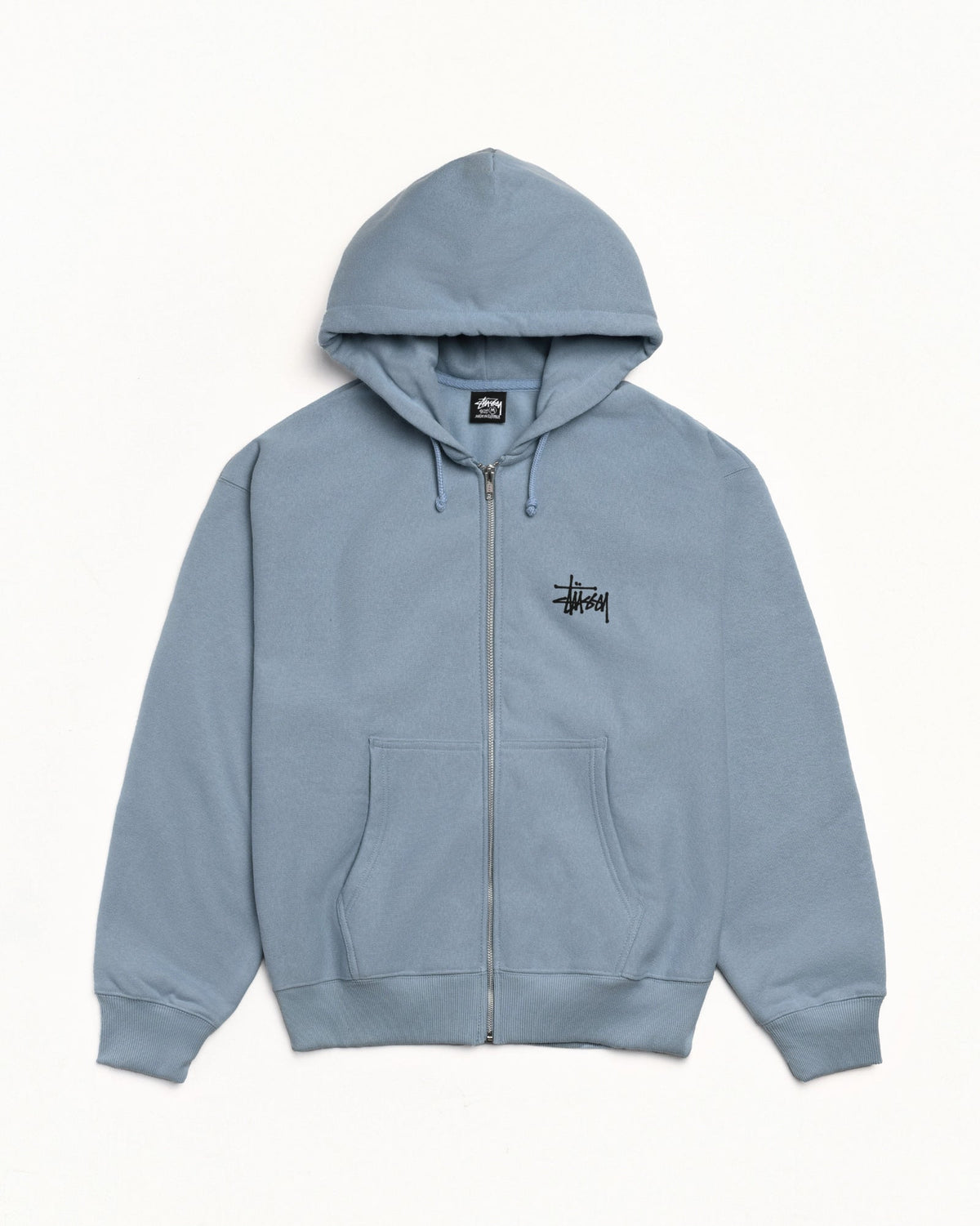 BASIC STÜSSY ZIP HOODIE