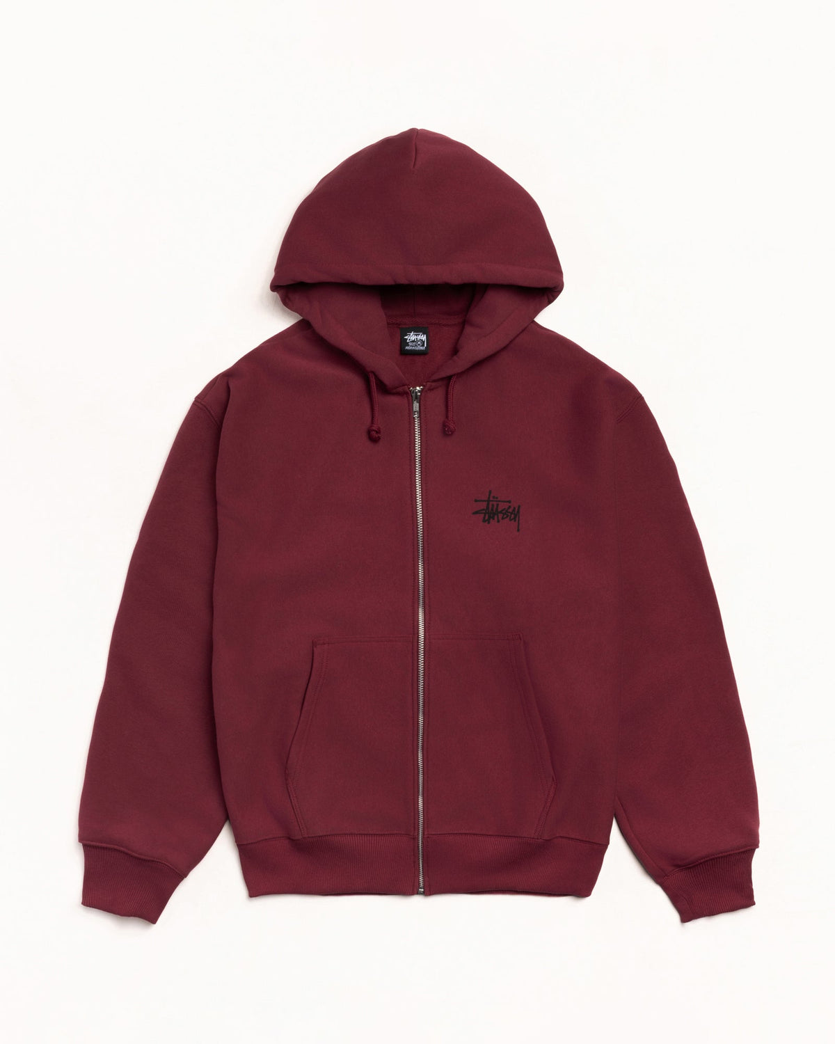 BASIC STÜSSY ZIP HOODIE
