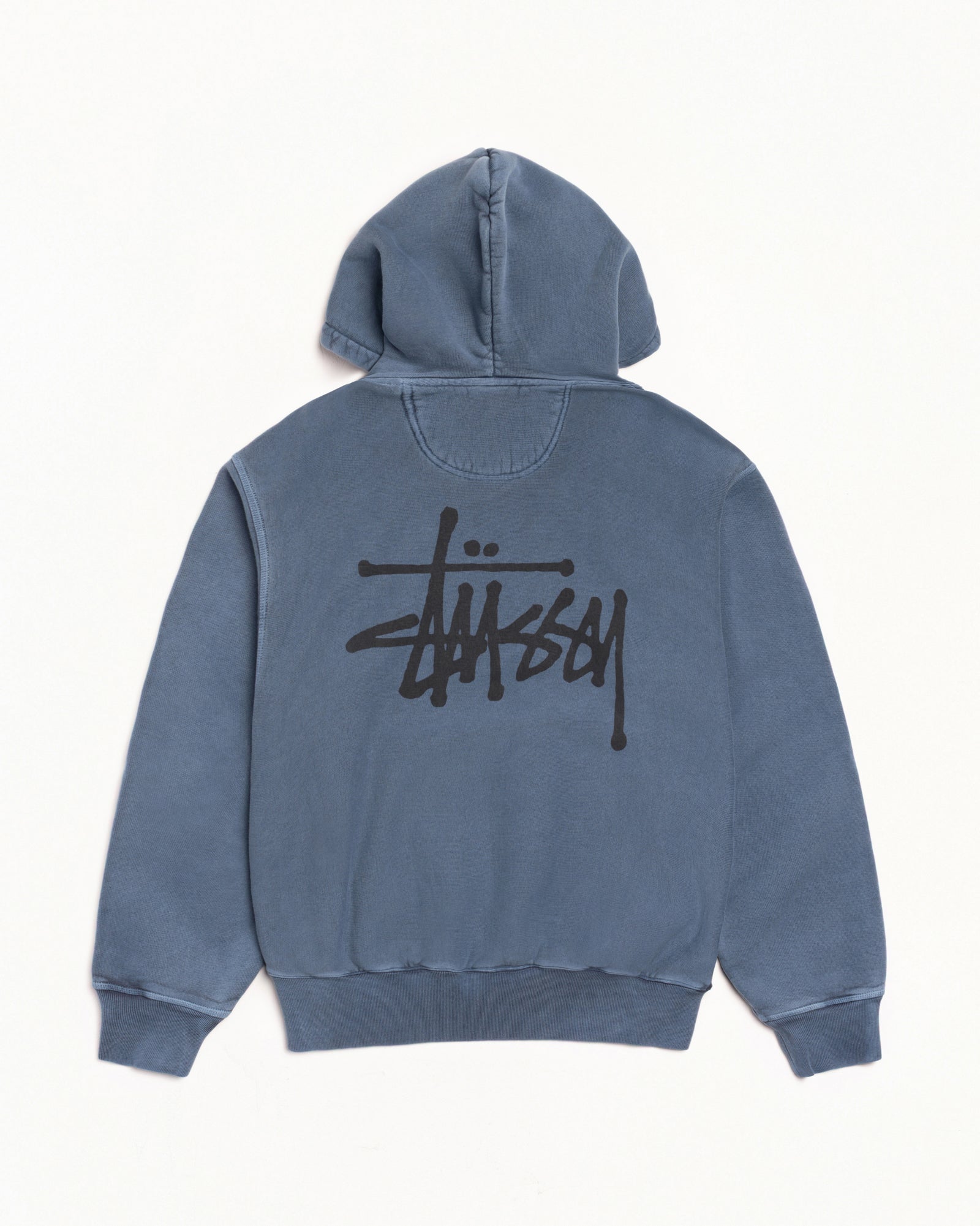 BASIC STÜSSY ZIP HOODIE PIGMENT DYED