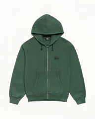 BASIC STÜSSY ZIP HOODIE PIGMENT DYED