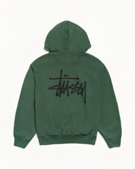 BASIC STÜSSY ZIP HOODIE PIGMENT DYED