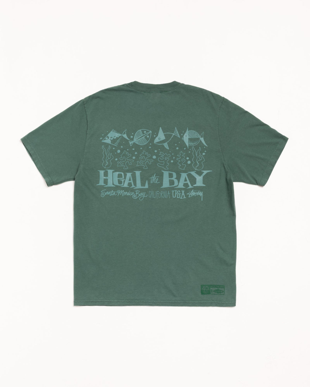 HEAL THE BAY 40 TEE PIGMENT DYED