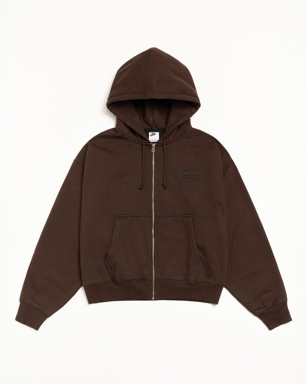 STÜSSY & NIKE STONE WASHED FLEECE ZIP HOODIE